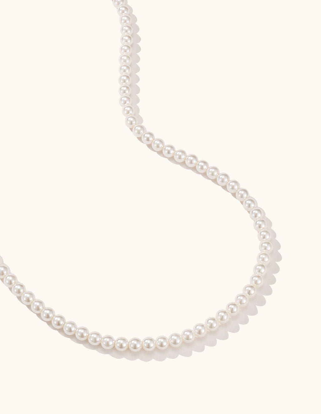 4mm Pearl Kette Gold