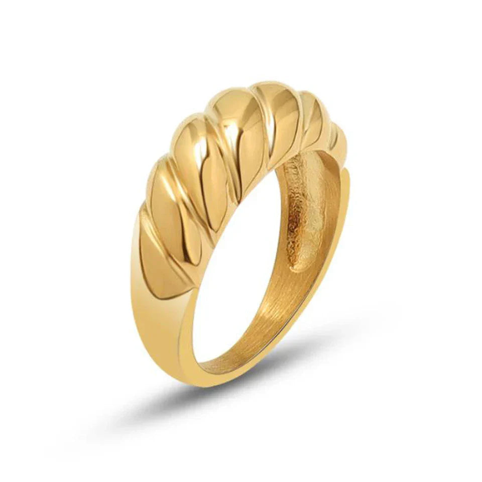 Vintage Thick Gold Ring