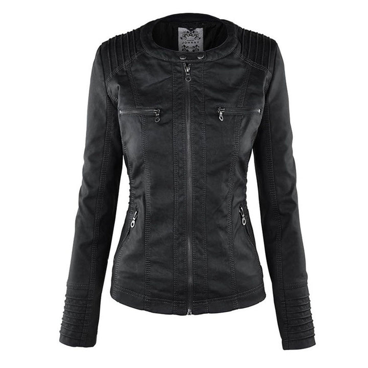 Mónica™ | Elegant Faux Leather Jacket