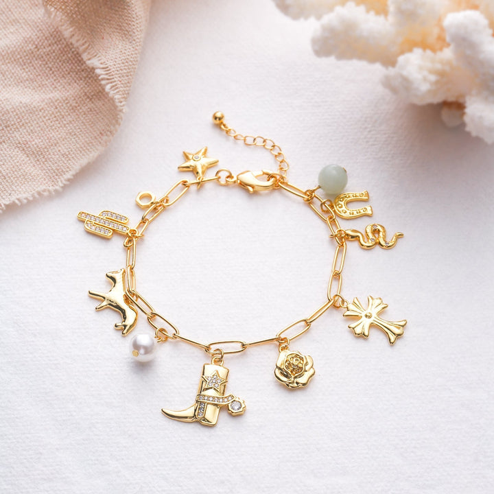 Vintage Lucky Charm Bracelet