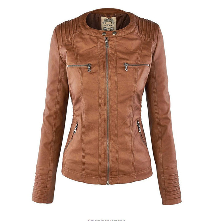 Mónica™ | Elegant Faux Leather Jacket