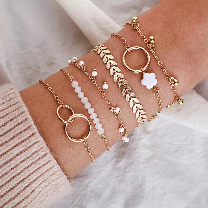 Charming Gold Boho Bracelet Set