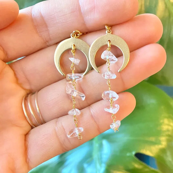 Bohemian  Sun Moon Earrings