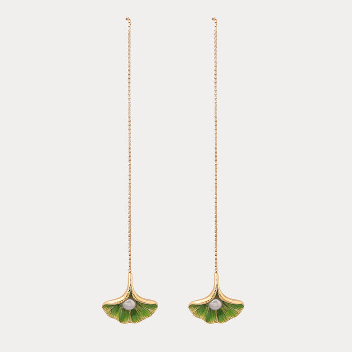 Ginkgo Leaf Earrings