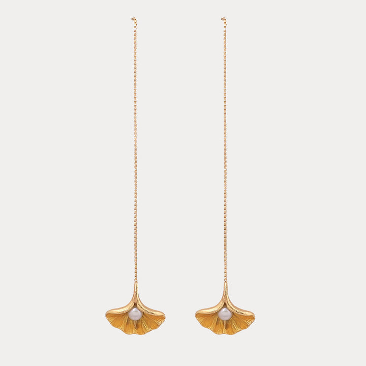 Ginkgo Leaf Earrings