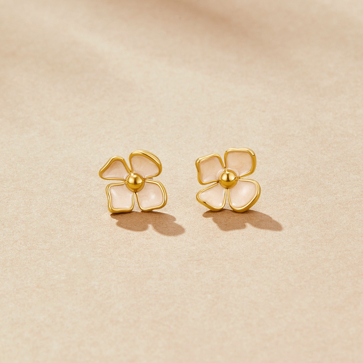 Blooming flower earrings
