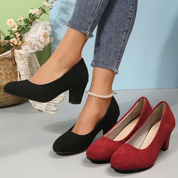 “Laure™ – Wide-Toe Heels with Stable Heel for Pain-Free Comfort”