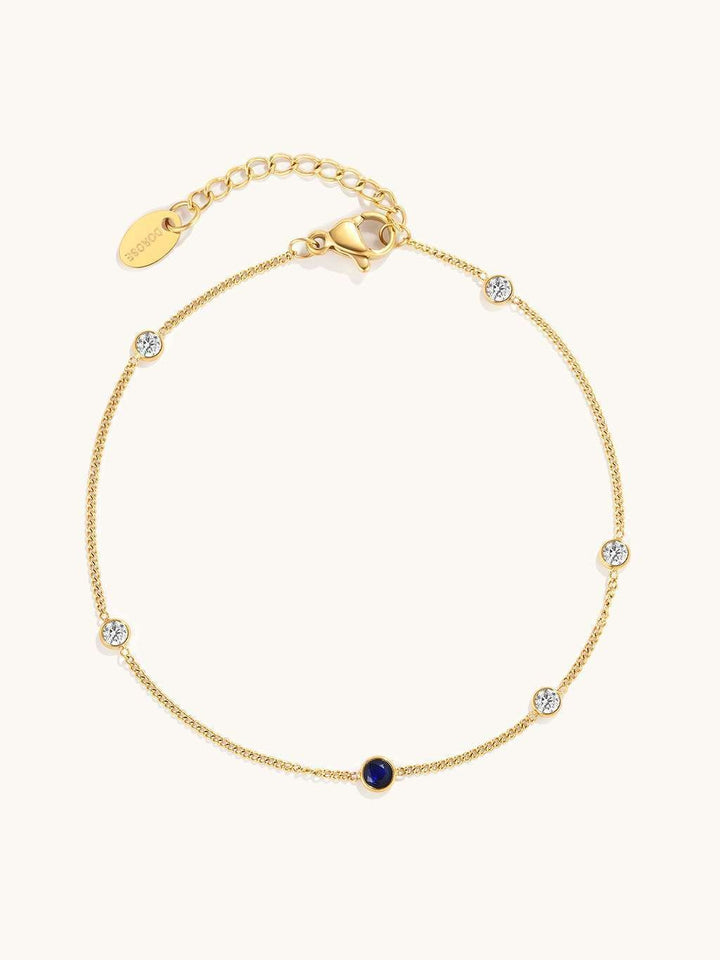 Blue Eye Armband Gold