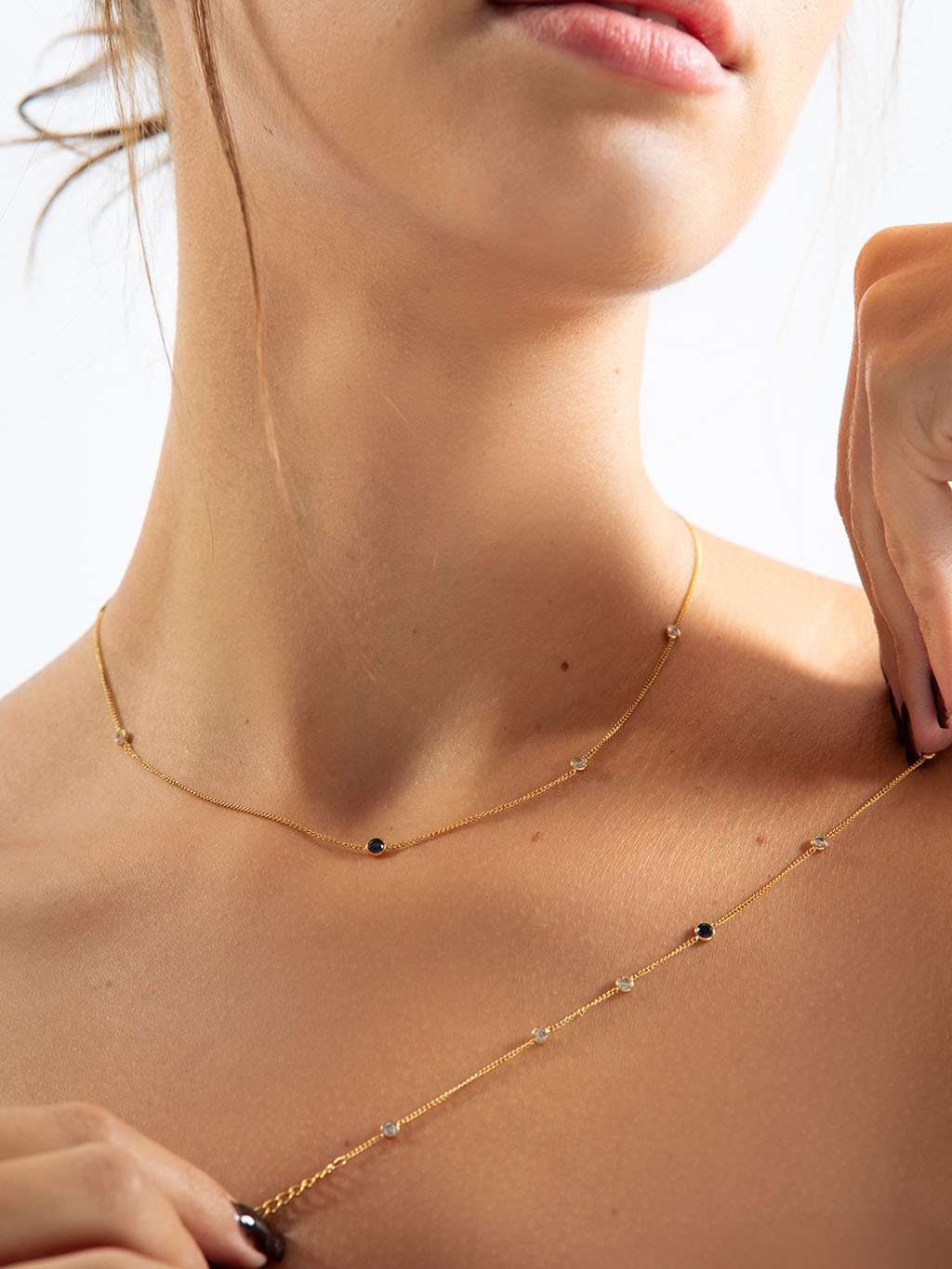 Blue Eye Armband Gold