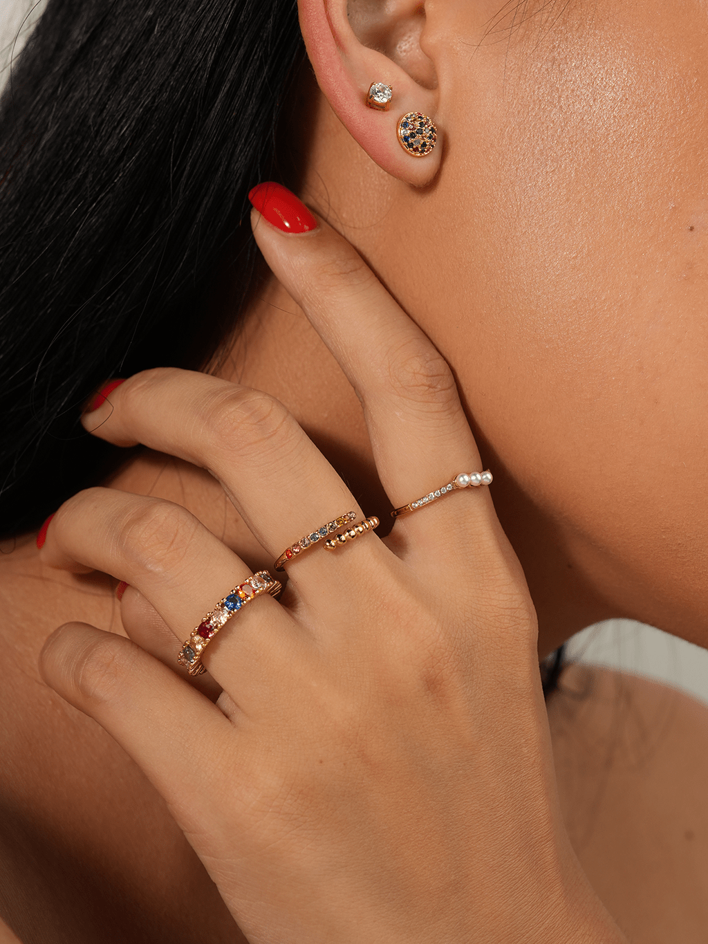 Brilliant Rainbow Ring Gold