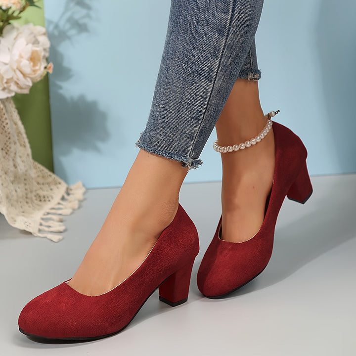 “Laure™ – Wide-Toe Heels with Stable Heel for Pain-Free Comfort”