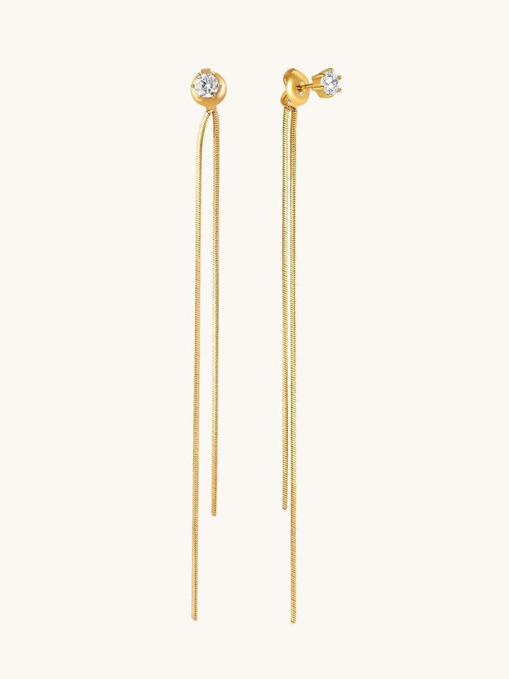 Chain Drops Ohrringe Gold