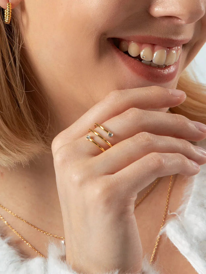 Coil Ring Gold & Silber