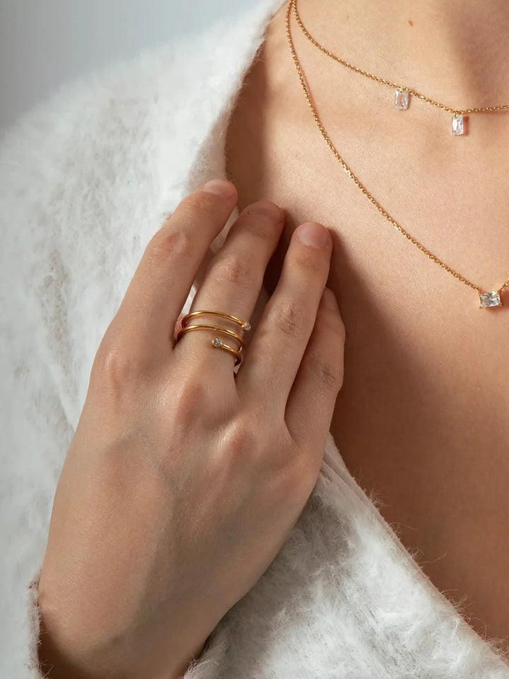 Coil Ring Gold & Silber