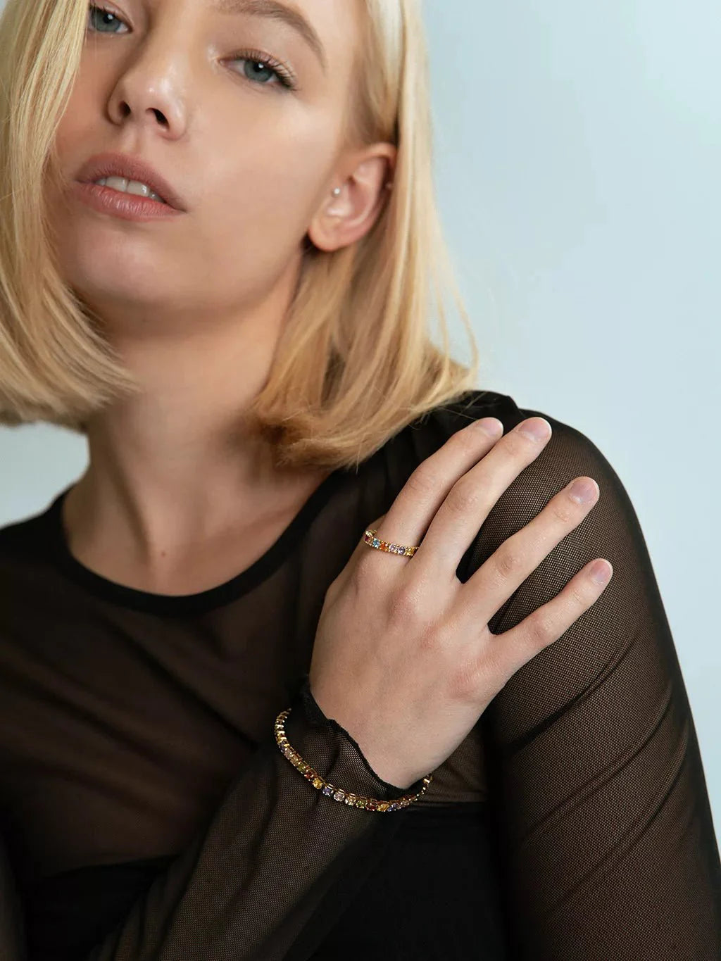 Colorful Armband Gold