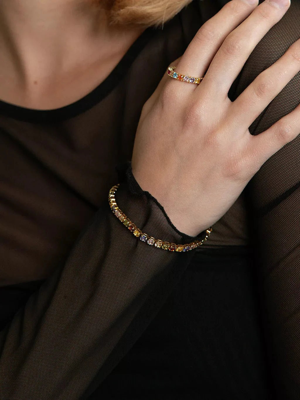 Colorful Armband Gold