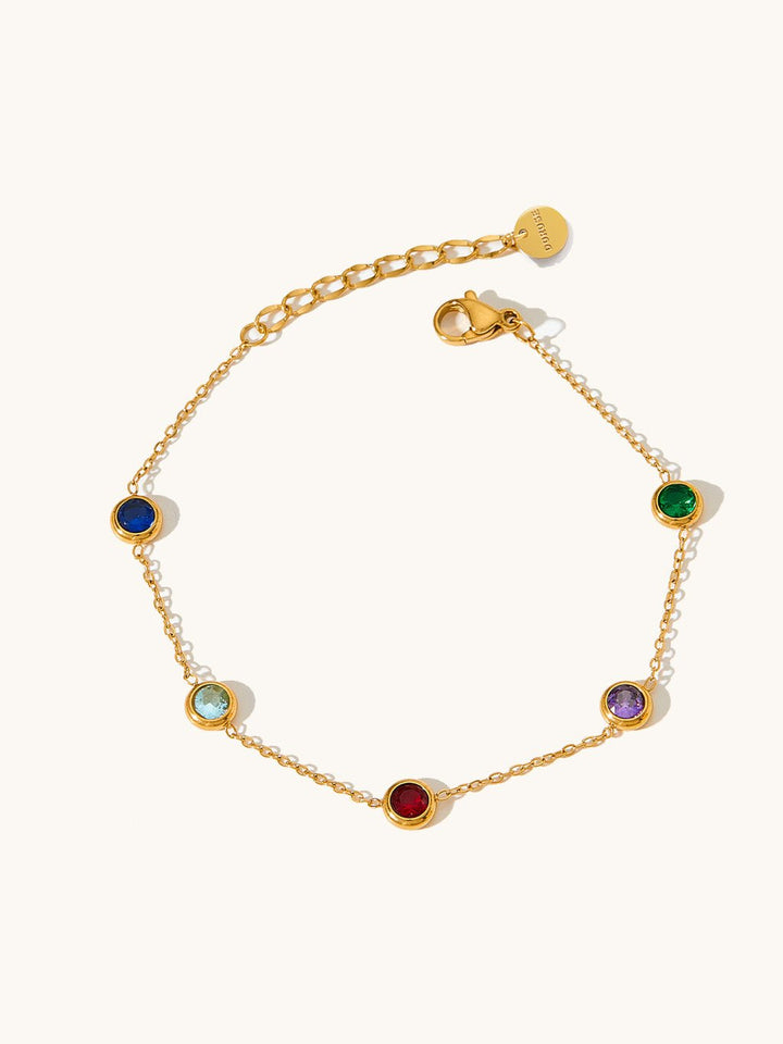 Colorful Armband Orient Zirkonia Gold
