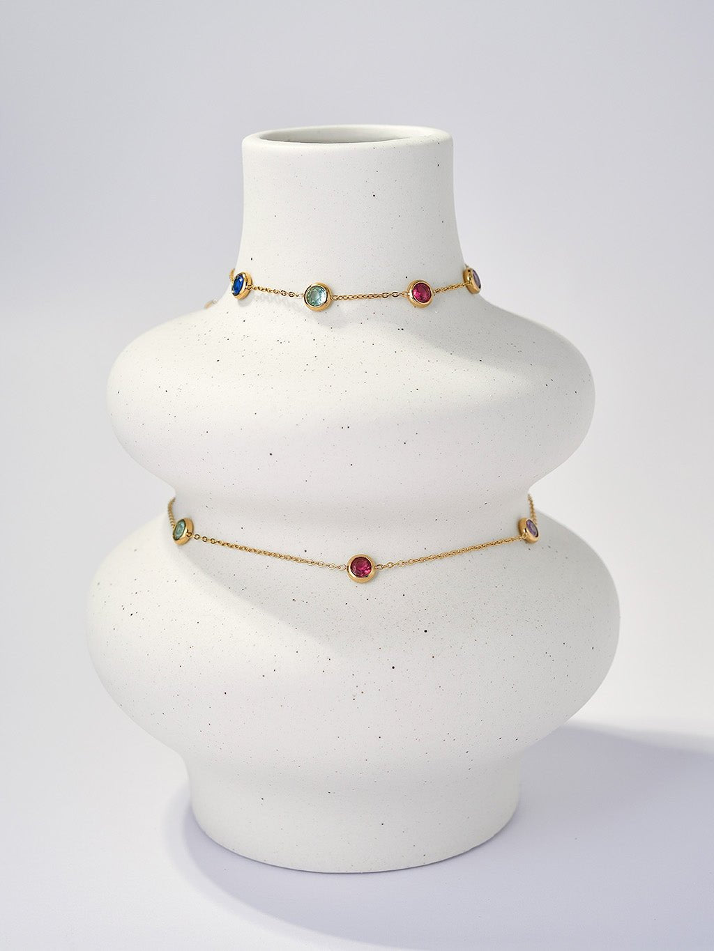 Colorful Kette Orient Zirkonia Gold