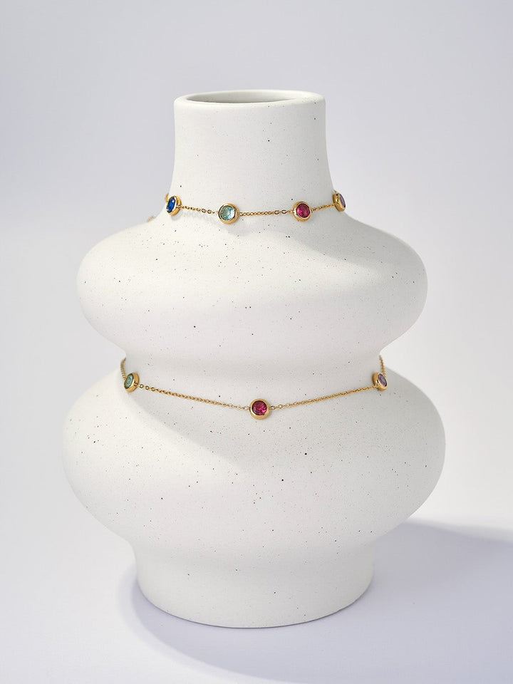 Colorful Armband Orient Zirkonia Gold