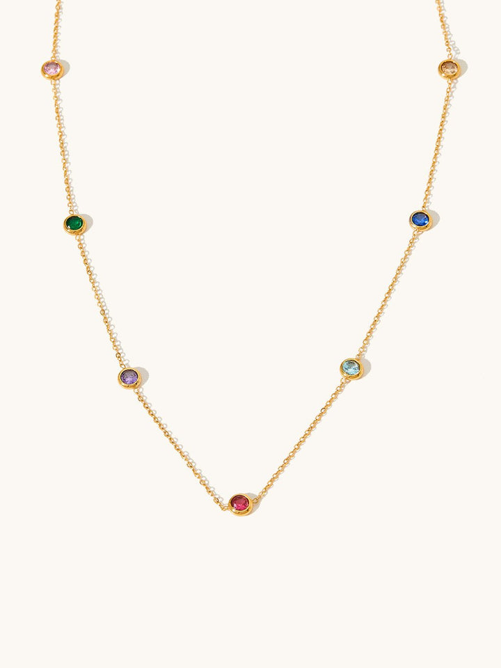 Colorful Kette Orient Zirkonia Gold