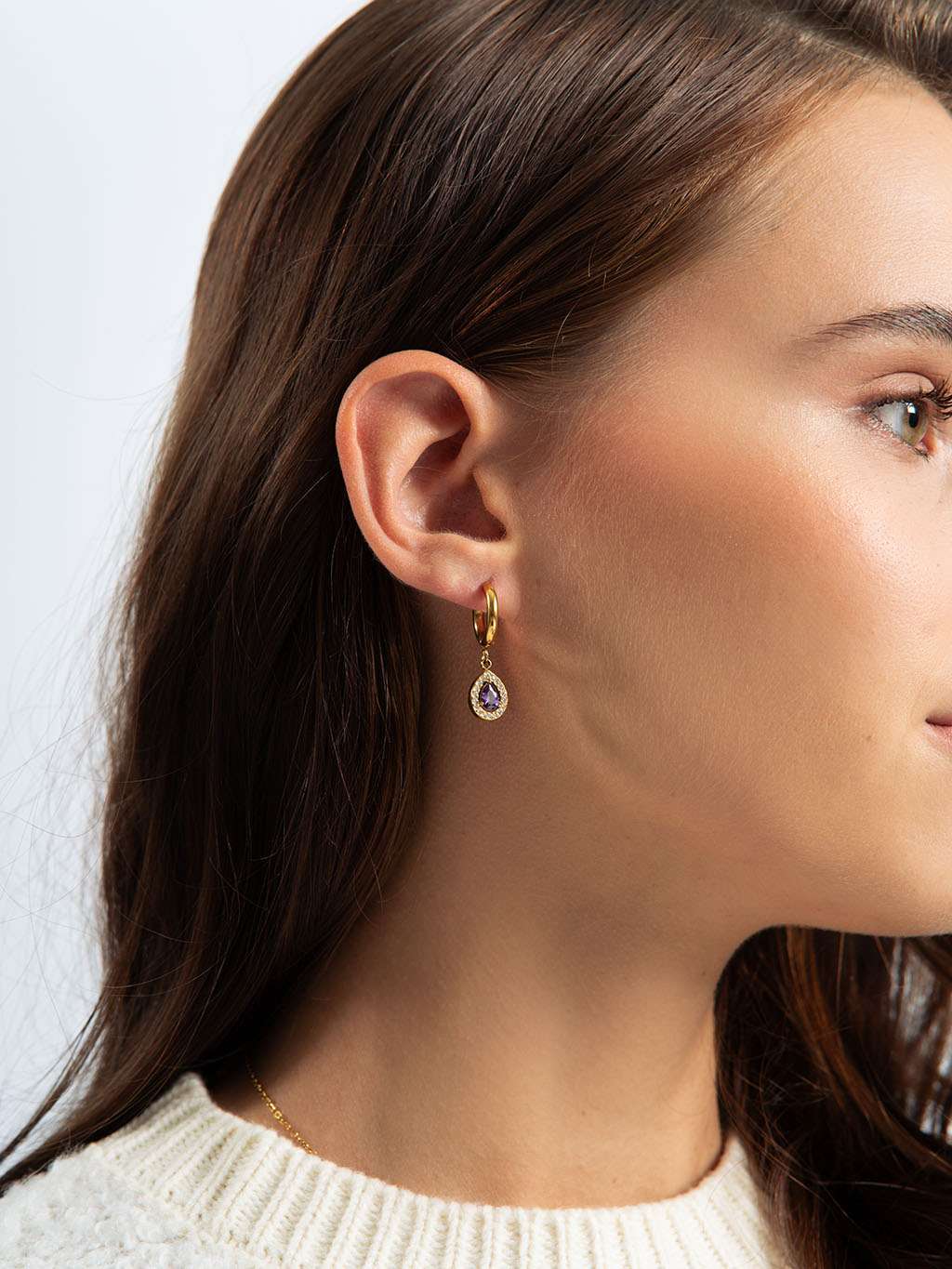 Dazzling Grace Ohrringe Gold 10mm