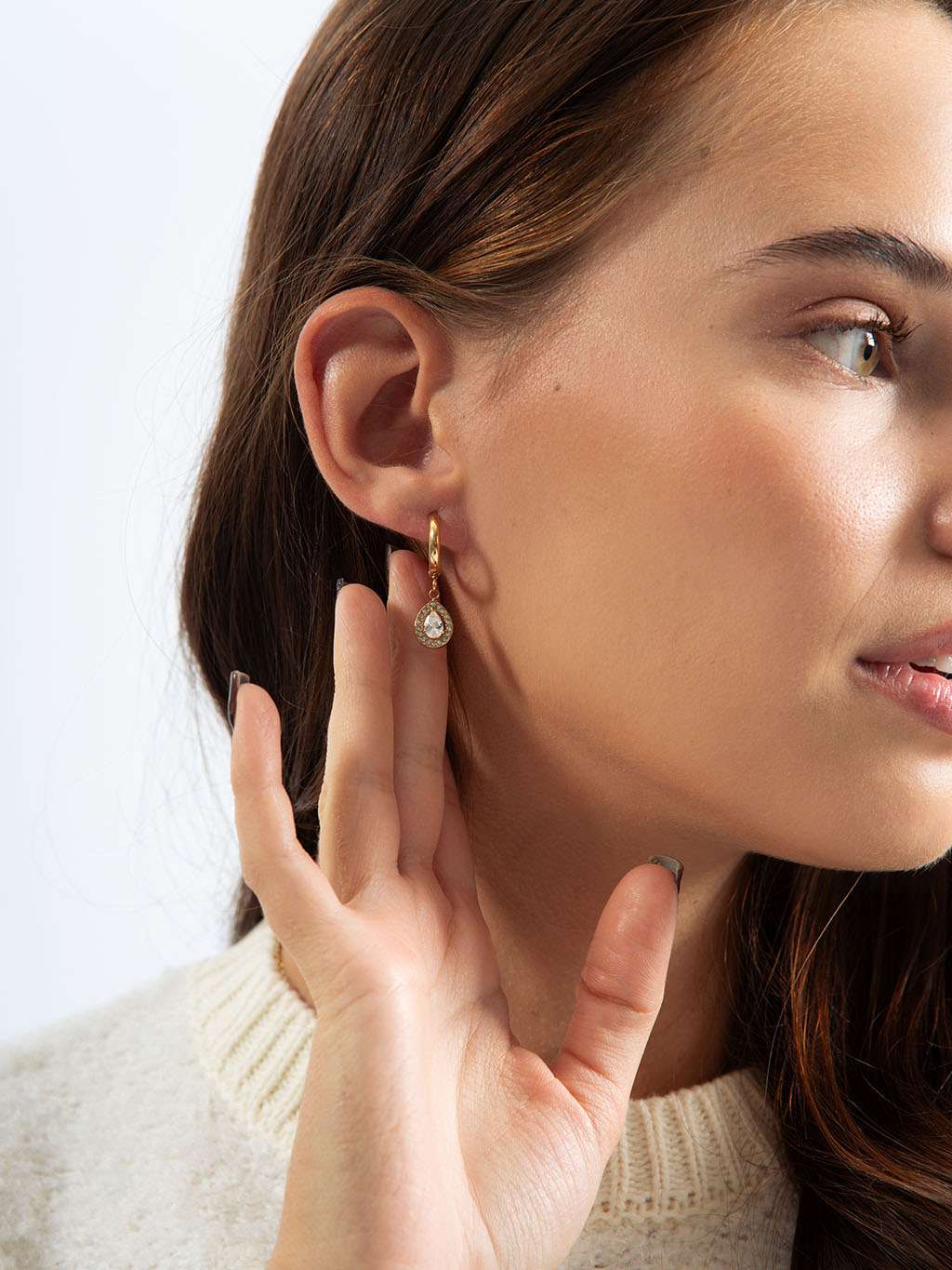 Dazzling Grace Ohrringe Gold 10mm