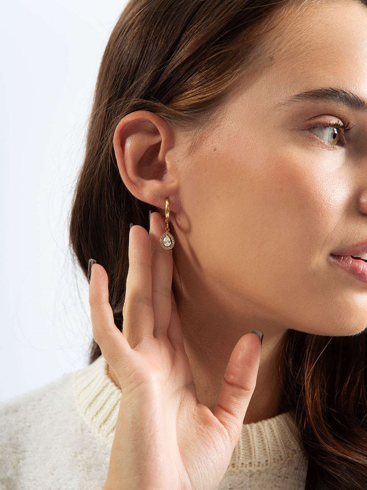 Dazzling Grace Ohrringe Gold 10mm