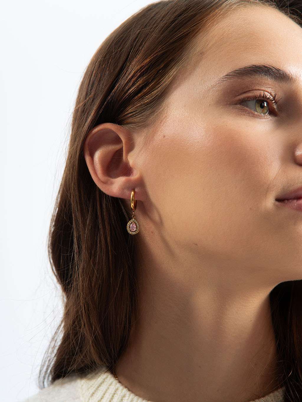 Dazzling Grace Ohrringe Gold 10mm