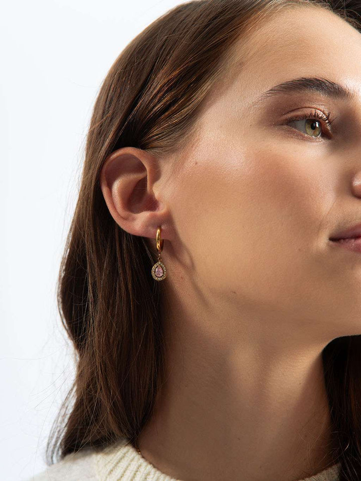 Dazzling Grace Ohrringe Gold 10mm