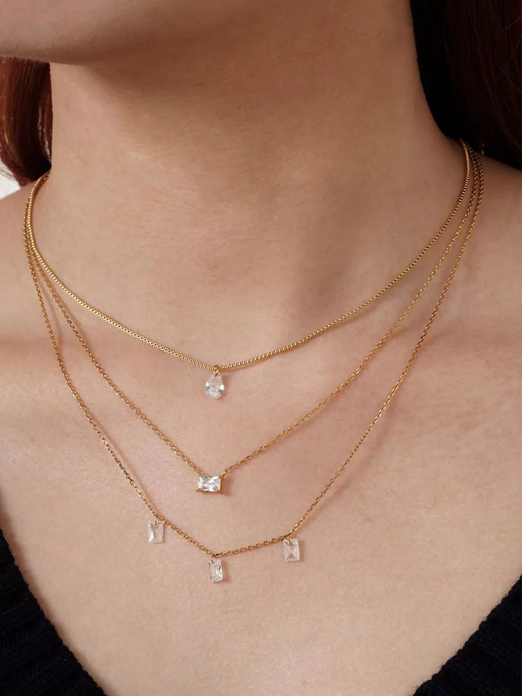 Eternal Teardrop Halskette Gold