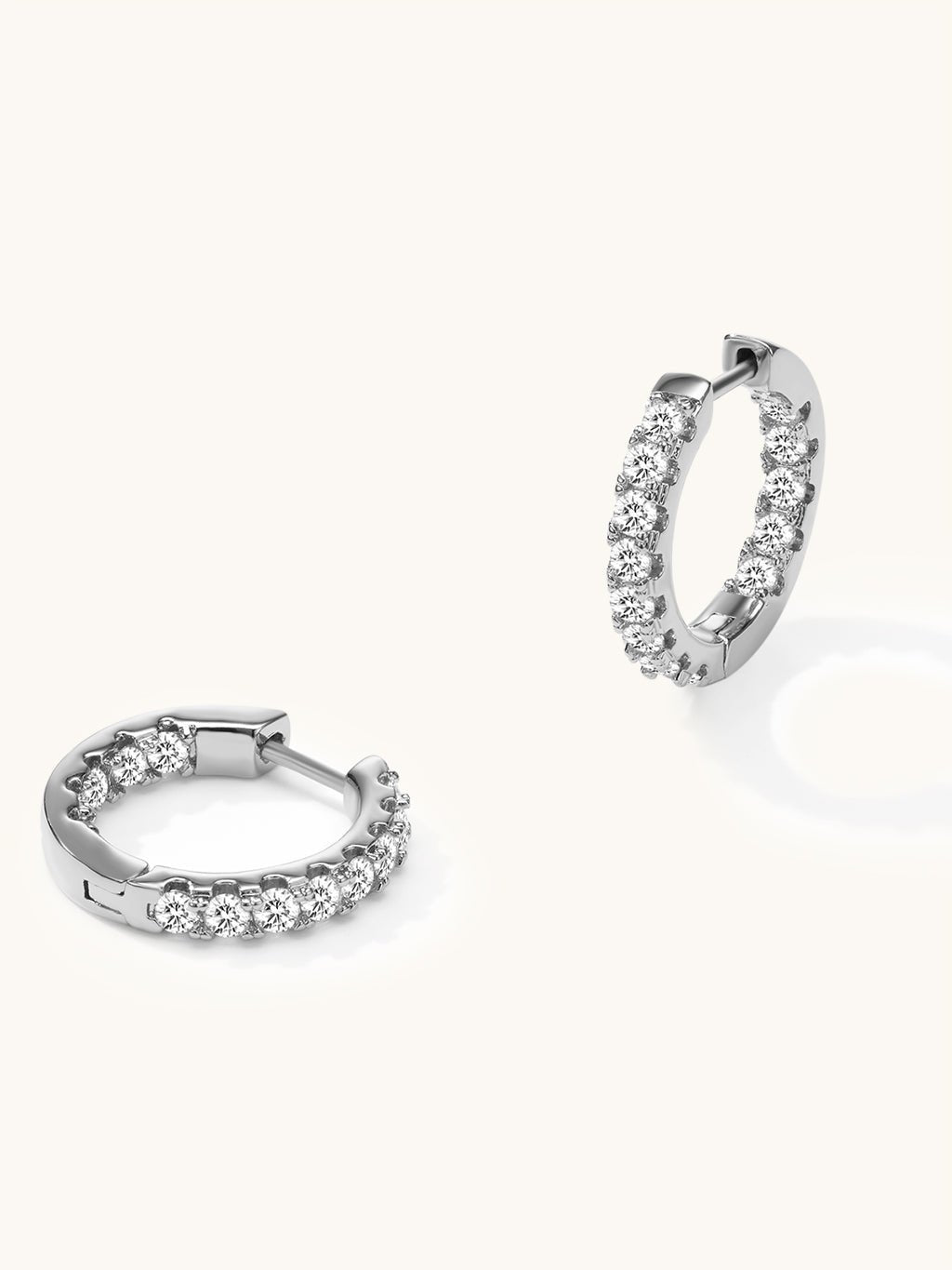 Eternity Hoop Creolen Ohrringe Gold Silber