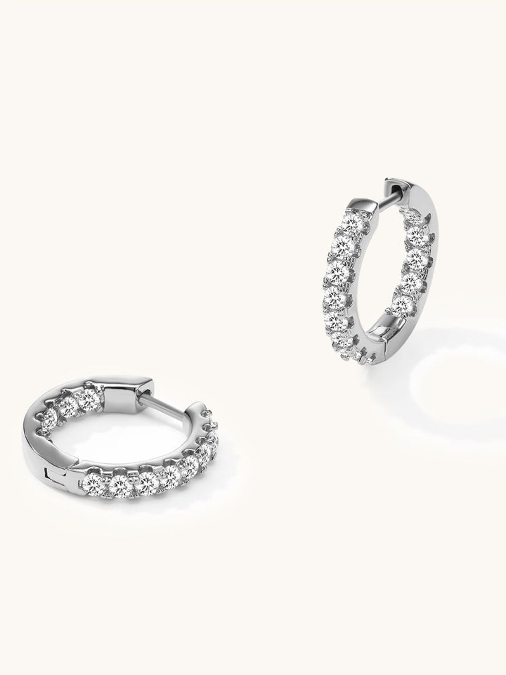 Eternity Hoop Creolen Ohrringe Gold Silber