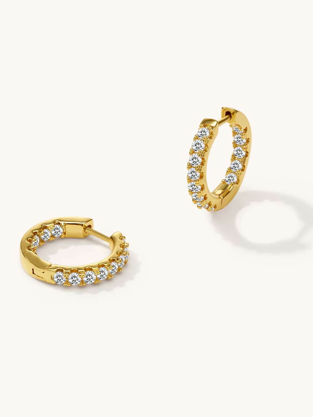 Eternity Hoop Creolen Ohrringe Gold Silber