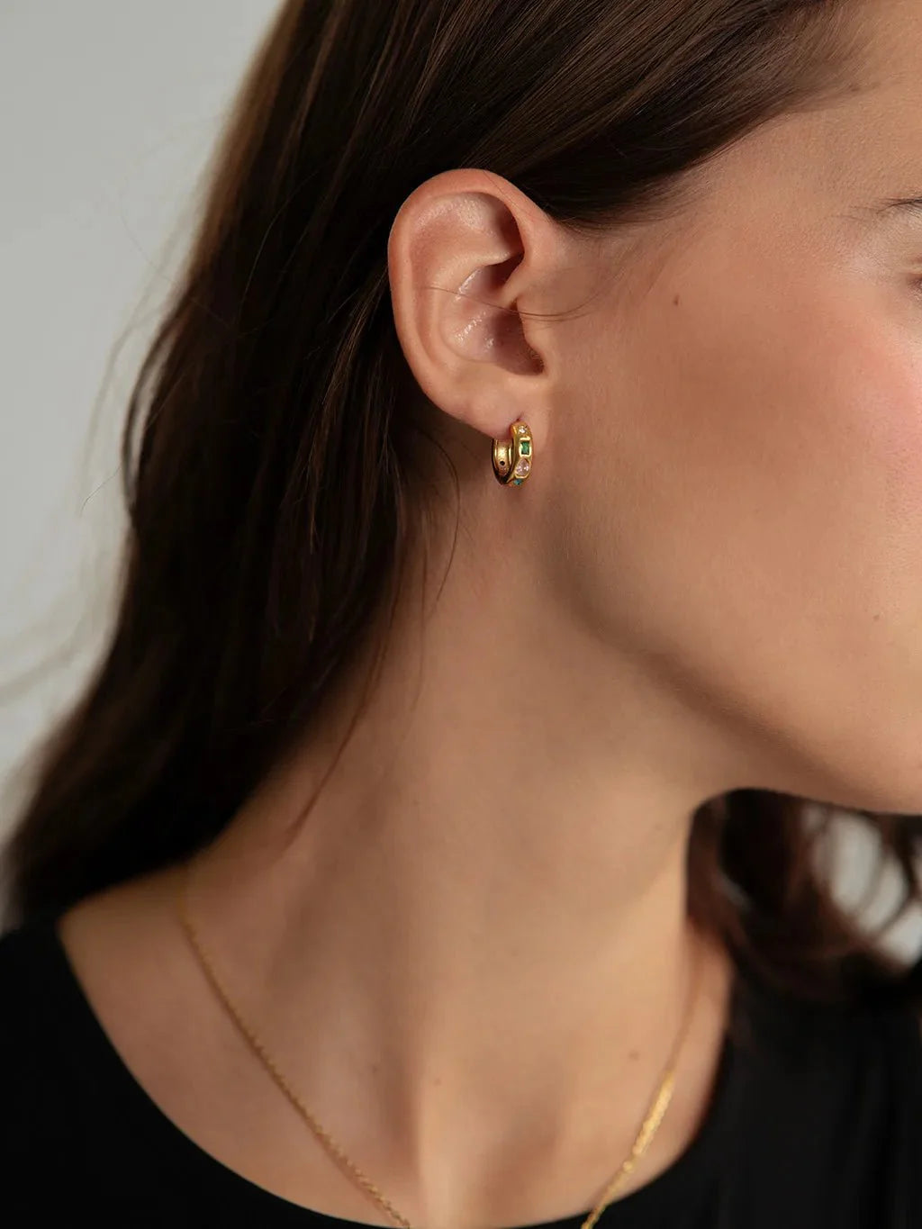 Fancy Hoop Ohrringe Gold