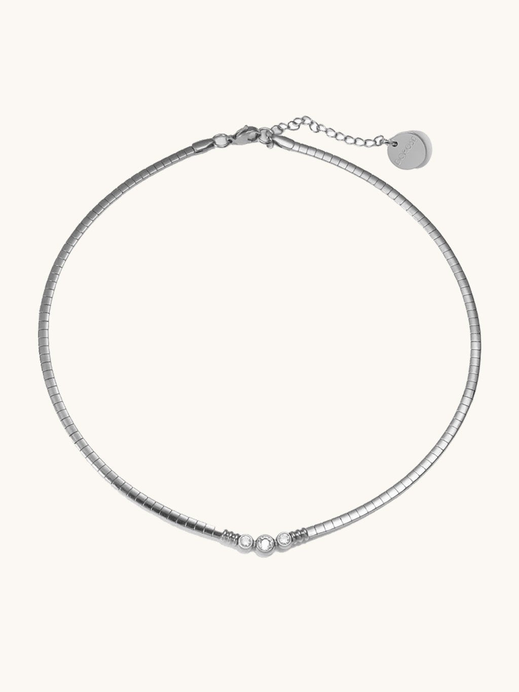 Flat Snake Choker Kette Gold Silber Necklace