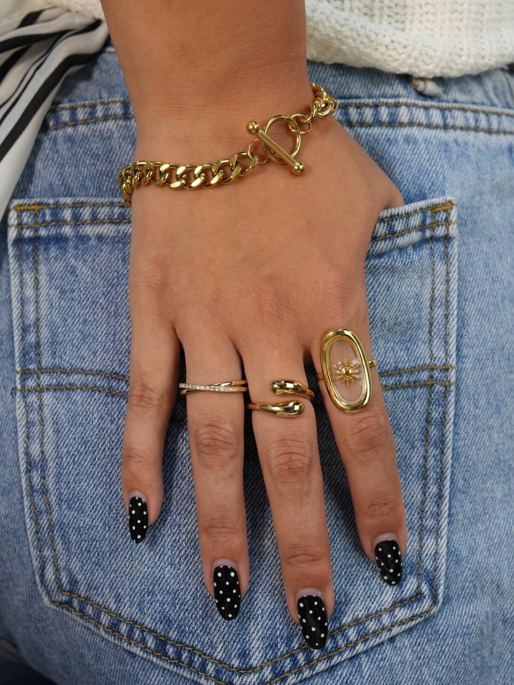 Double Twist Ring Gold