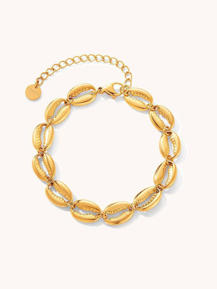 Full Shell Armband Gold