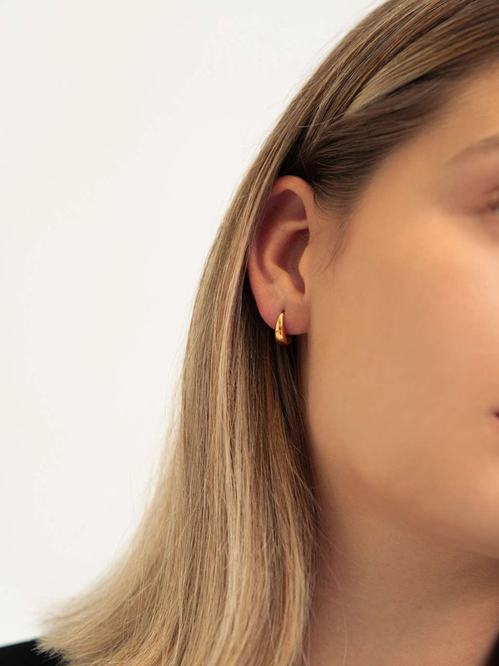 Graceful Dome Small Ohrringe Gold