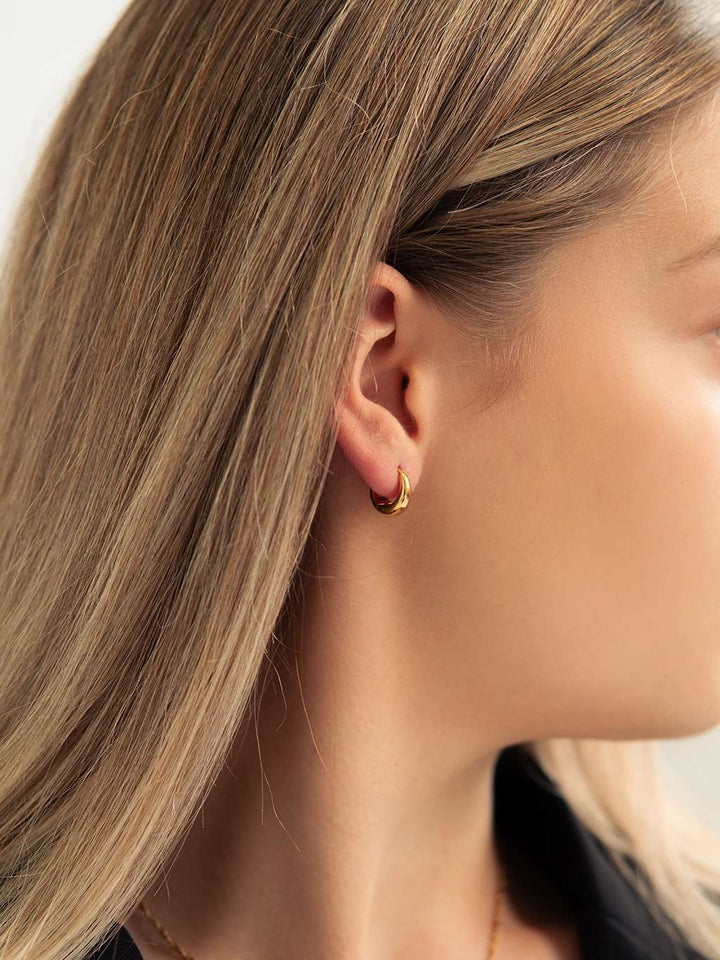 Graceful Dome Small Ohrringe Gold