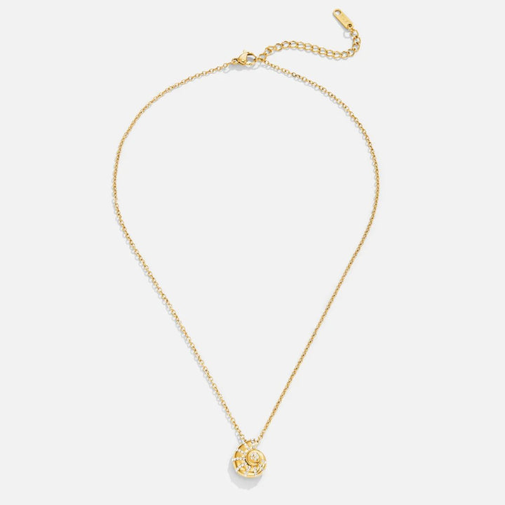 Lucy Crystal Shell Pendant Necklace