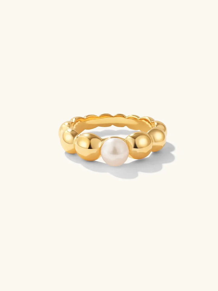 One Pearl Ring Gold
