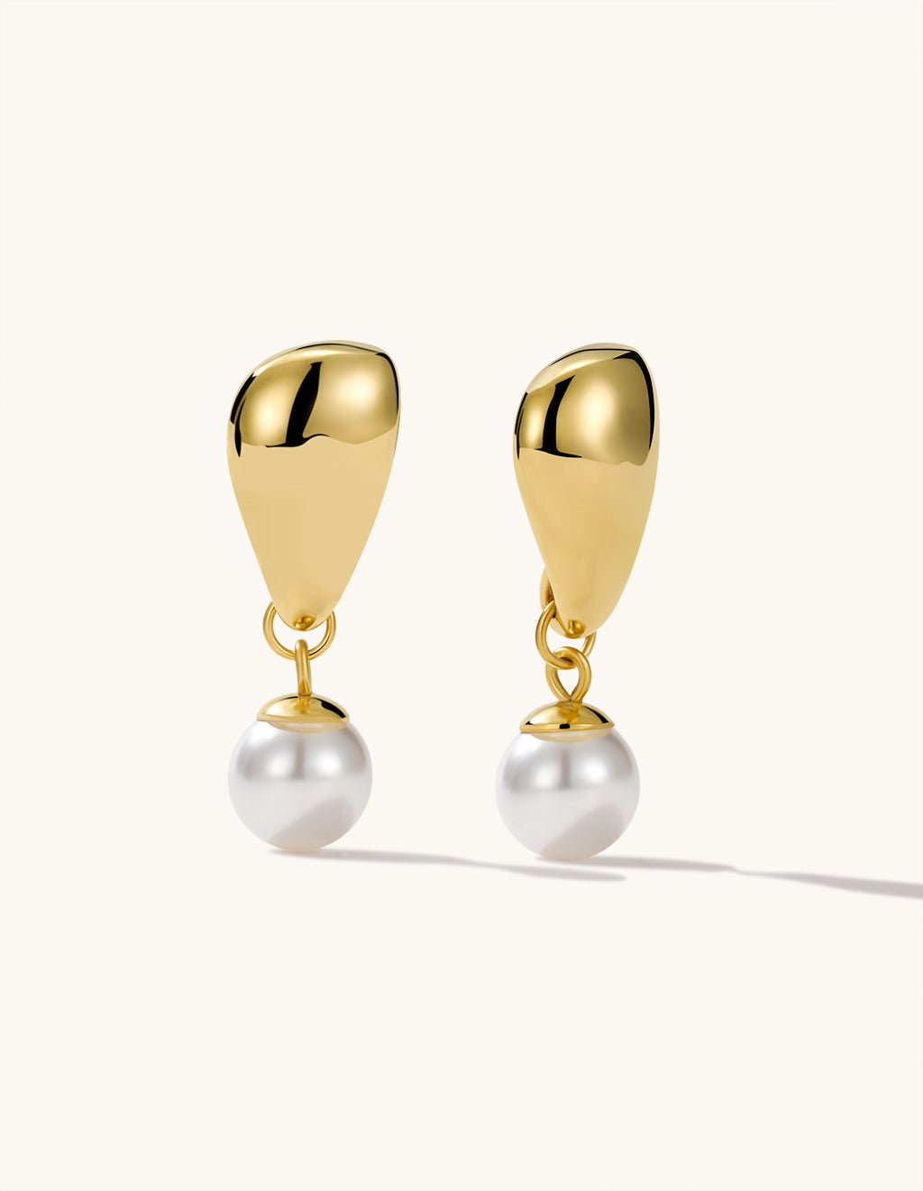 Pearl Drop Ohrringe Gold