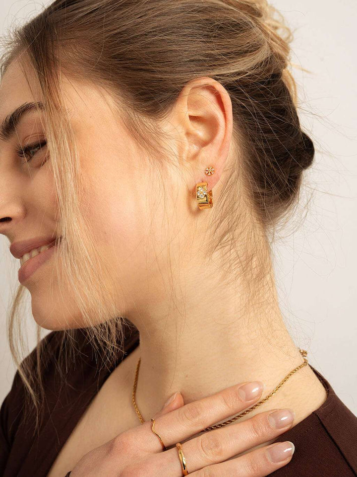 Princess Flower Ohrringe Gold