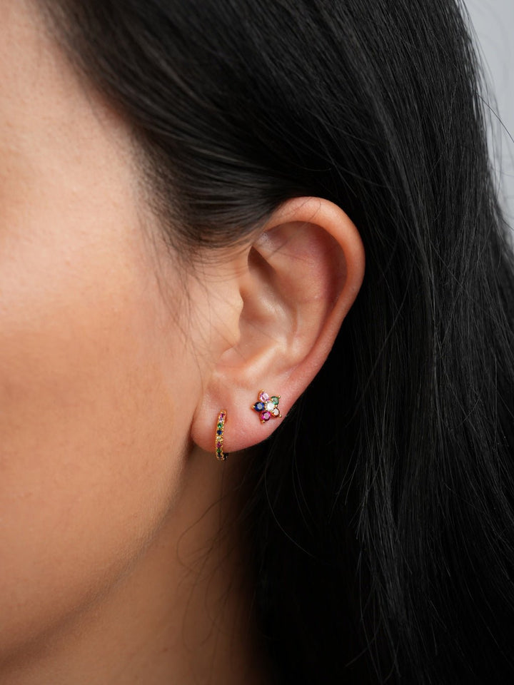 Rainbow Creolen Gold