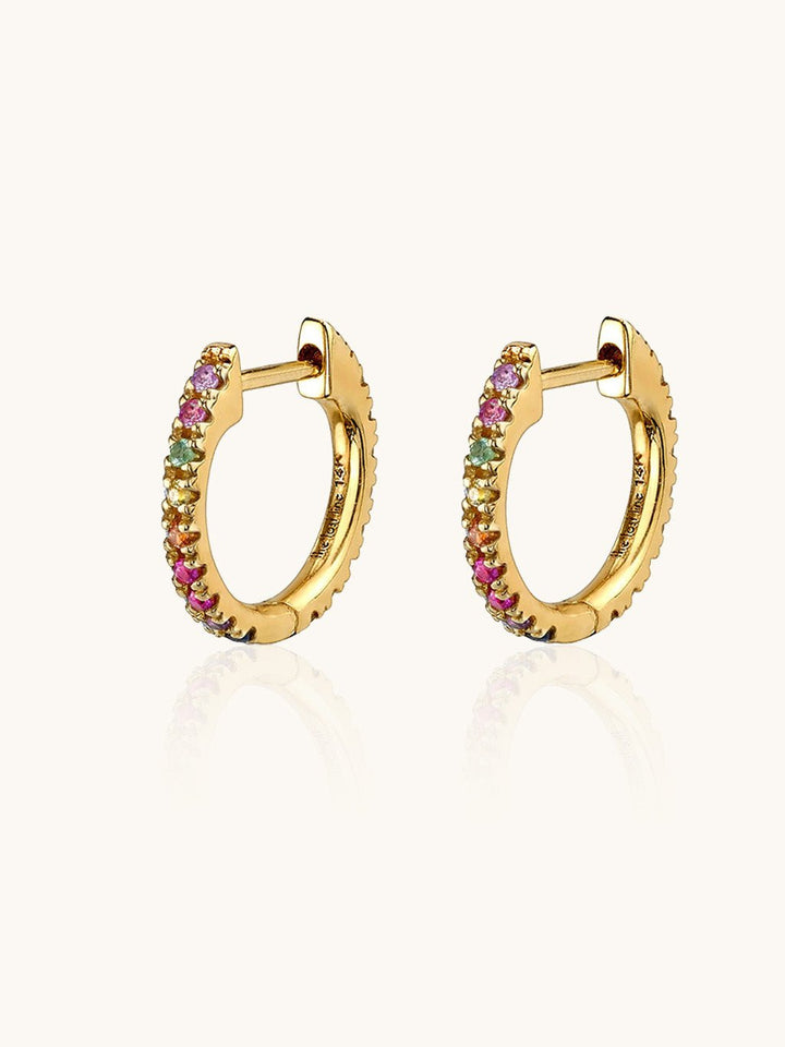 Rainbow Creolen Gold