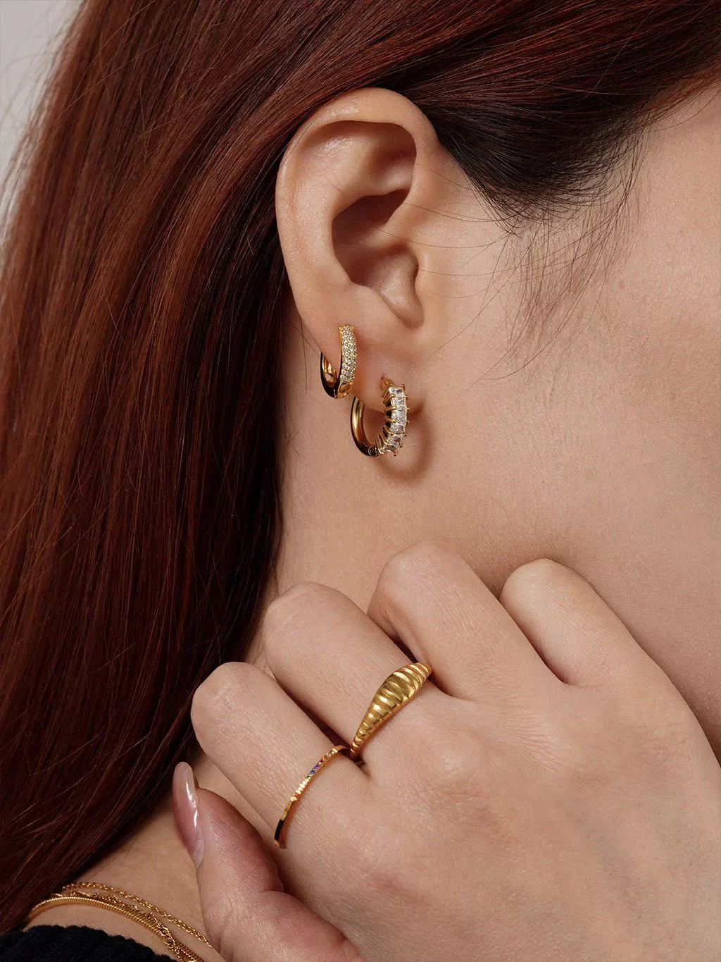 Rhythm Ohrringe Gold