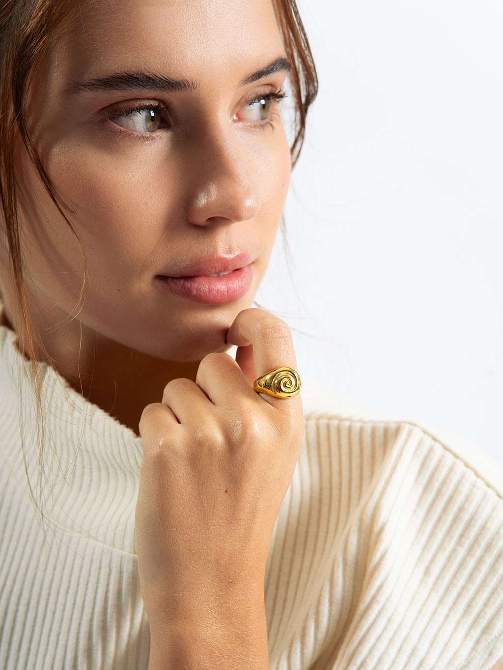 Shell Ring Gold