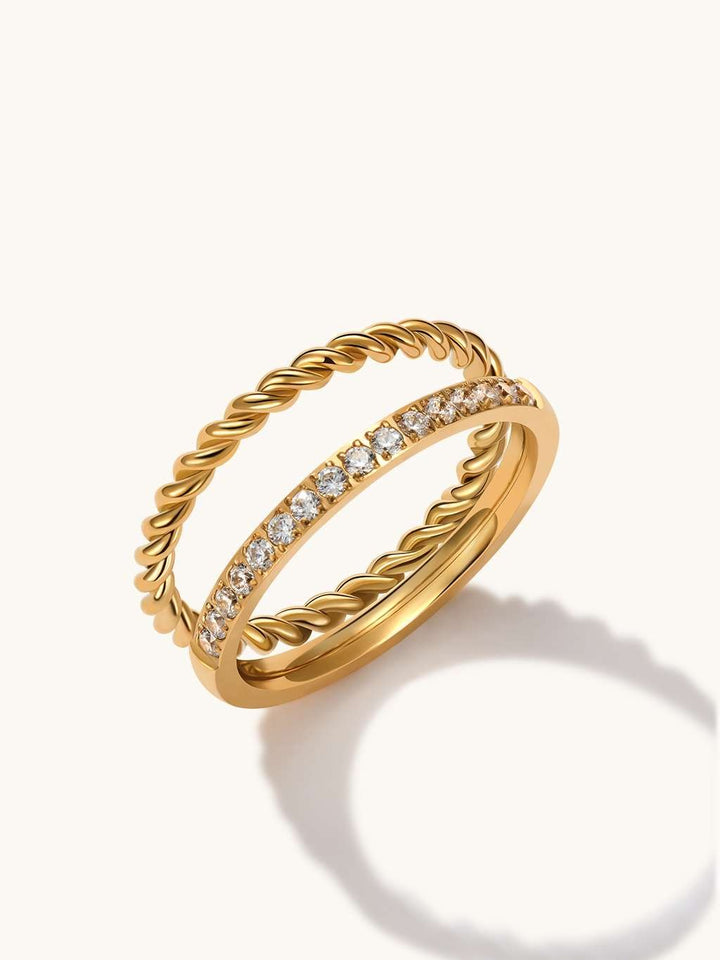 Shiny Stacking Ring Gold