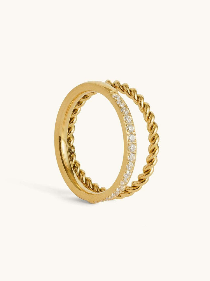 Shiny Stacking Ring Gold