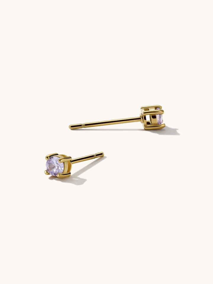 Simple Elegant Ohrstecker Gold 3mm